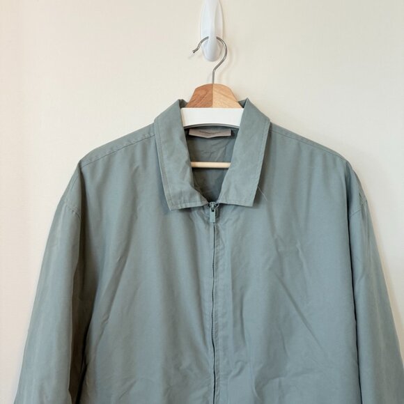 Fear Of God Essentials Full ZIp Oversized Jacket Green Medium - Picture 2 of 6